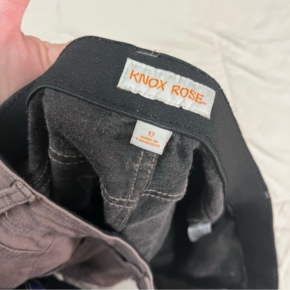 Knox Rose Women’s Mauve Grey Stretchy Chino Pant Size 12 - Picture 5 of 11